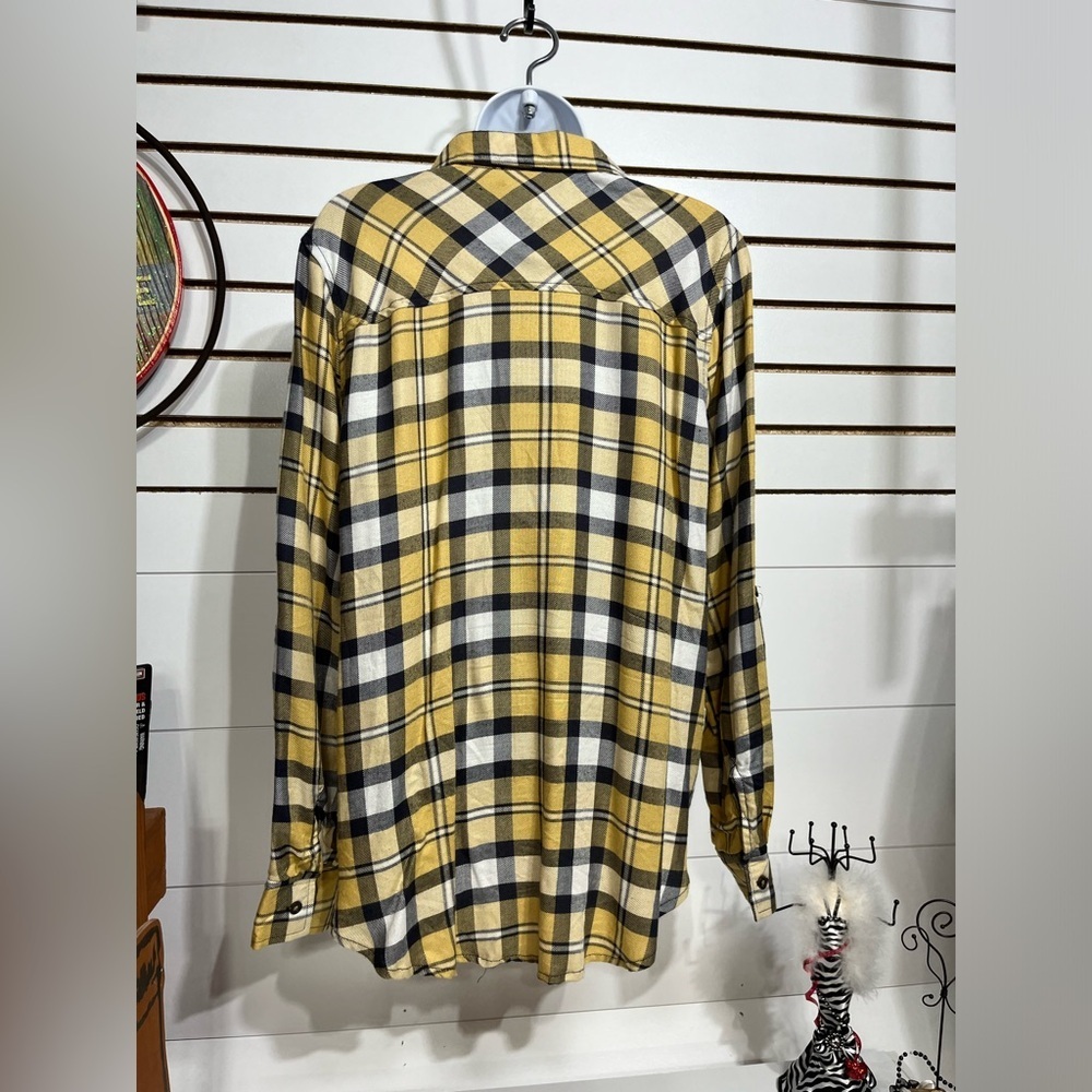 🔥Polly & Esther plaid top size large - Picture 4 of 7